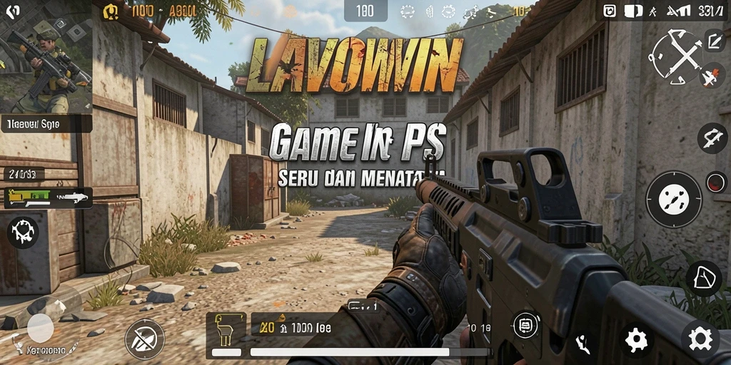 Screenshot gameplay LAVOWIN yang intens dan seru.