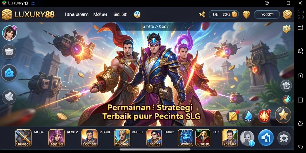 Tangkapan layar gameplay yang mendebarkan di LUXURY88.