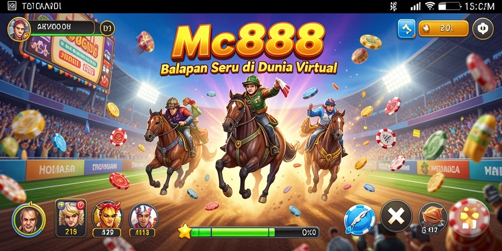 Gameplay menarik di lintasan balapan seru MC888.