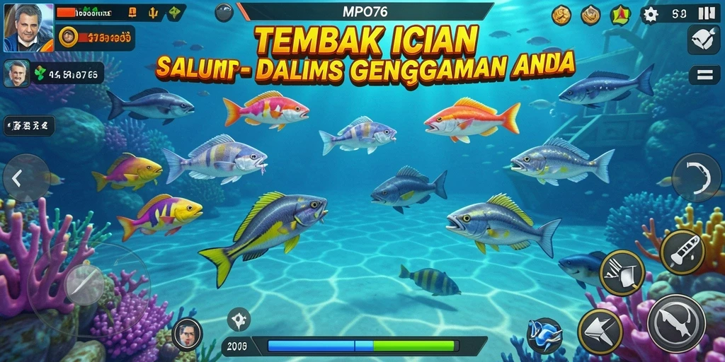 Gameplay menarik Tembak Ikan di MPO76 dengan grafik menawan.