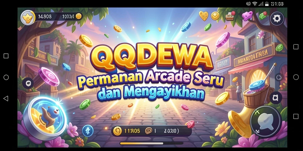 Screenshot gameplay QQDEWA menampilkan aksi seru dan grafis yang colorful.