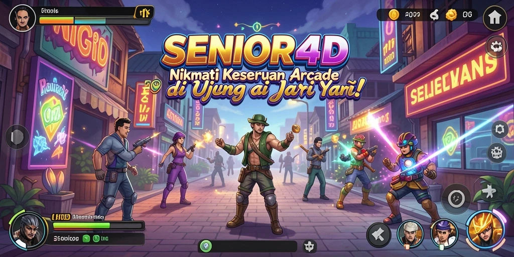 Gameplay seru SENIOR4D dengan tantangan yang mengasyikkan.