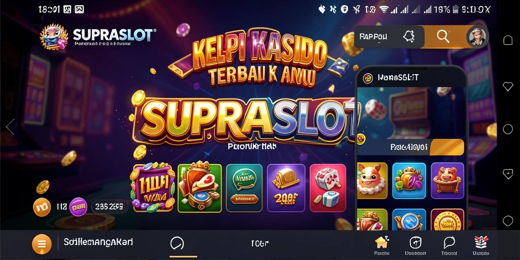 Tampilan menakjubkan dari gameplay SUPRASLOT yang seru.