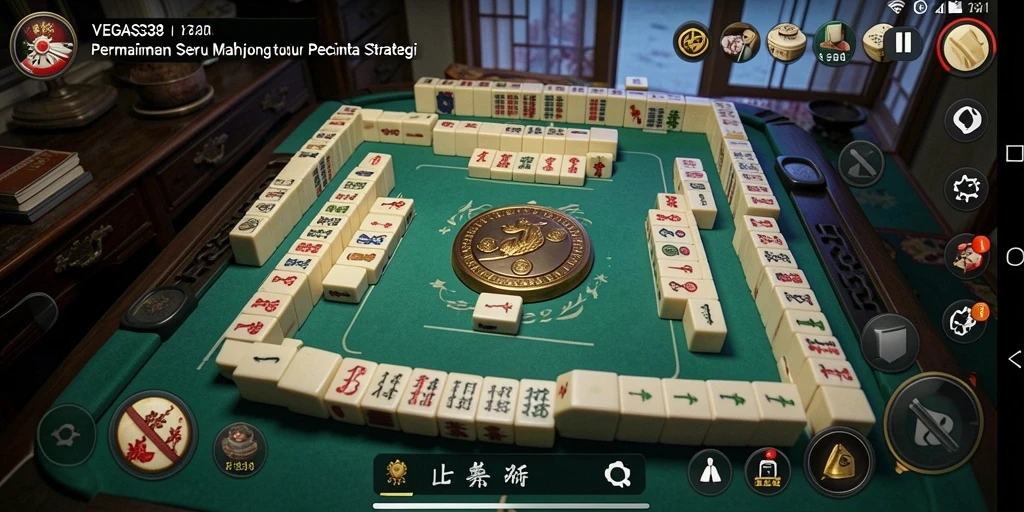 Tampilan gameplay seru dari game Mahjong VEGAS338.